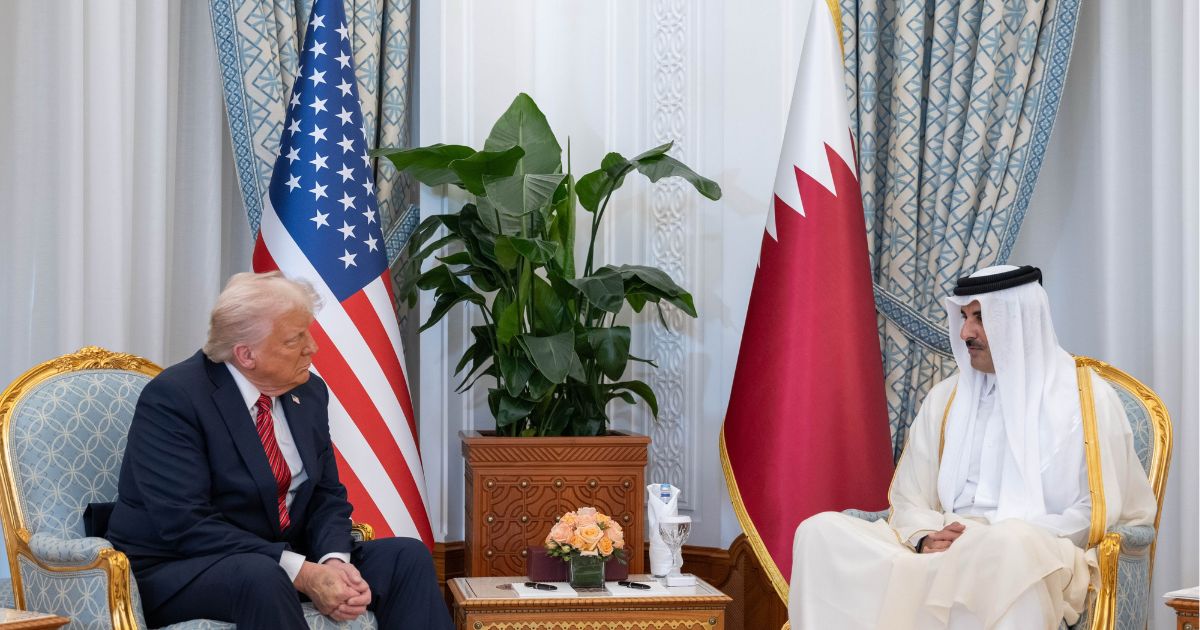 Donald Trump with Amir Sheikh Tamim Bin Hamad Al Thani
