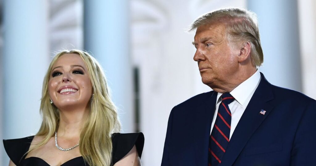 Donald Trump with daughter Tiffany Trump