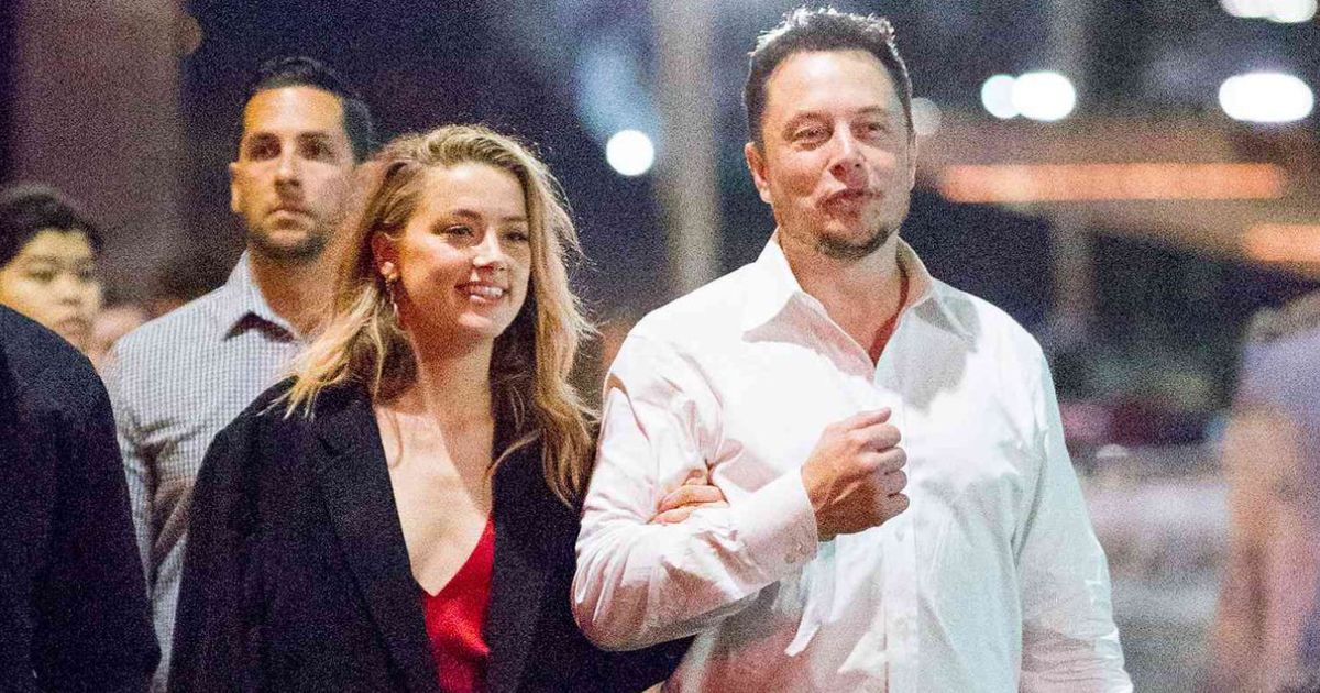 Elon Musk and Amber Heard 