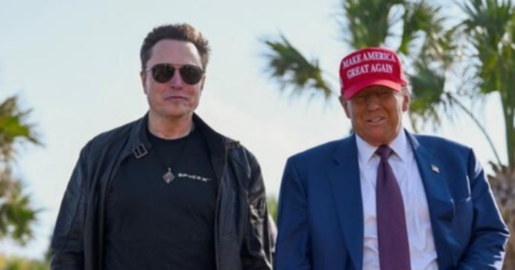 Elon Musk with Donald Trump