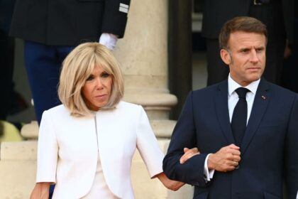 Emmanuel Macron and Brigitte Macron