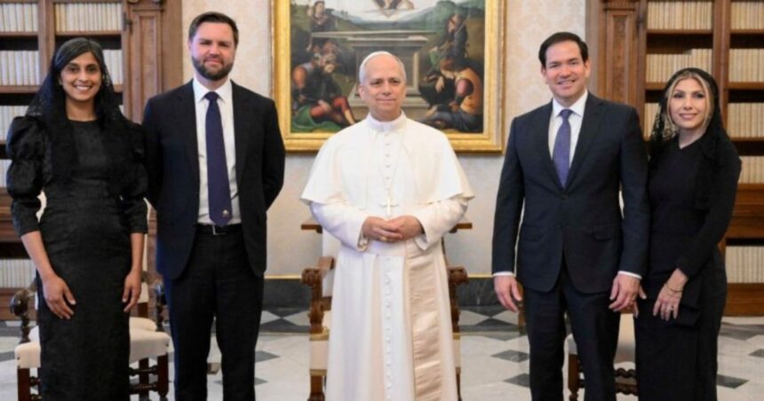 JD Vance and Pope with rubio