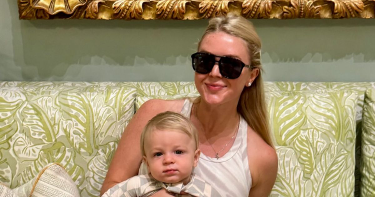 Karoline Leavitt with her son