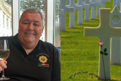 Late Shay Bradley pulled off a shocking prank with a pre note (Image via @Andrea36496119 | X) and graveyard scene (Photo by Peter Steiner- via Pexels)