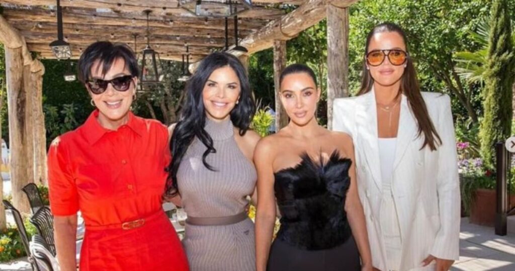 Lauren Sanchez with the Kardashians