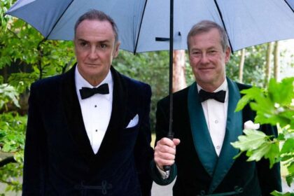 Lord Ivar Mountbatten and his husband James Coyle
