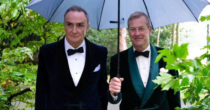 Lord Ivar Mountbatten and his husband James Coyle