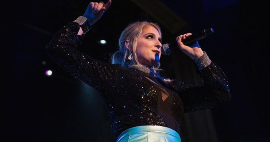Meghan Trainor performing at Big Weekend