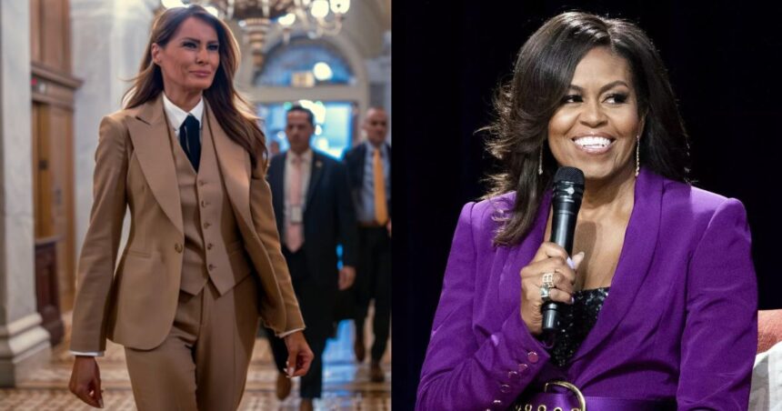 Melania Trump and Michelle Obama