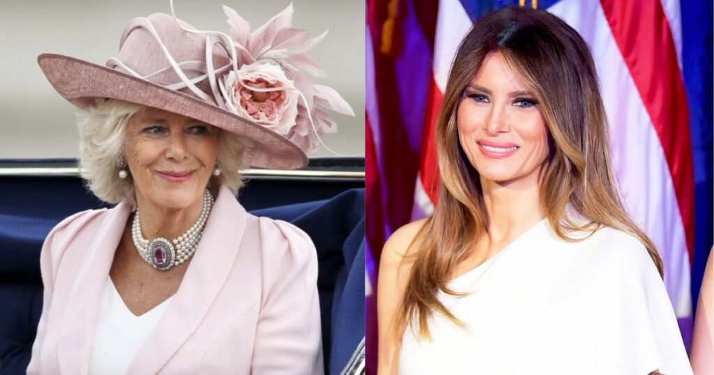Melania Trump and Queen Camilla