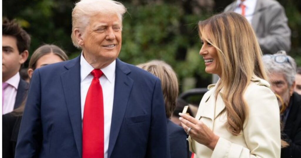 Melania Trump with POTUS Donald Trump