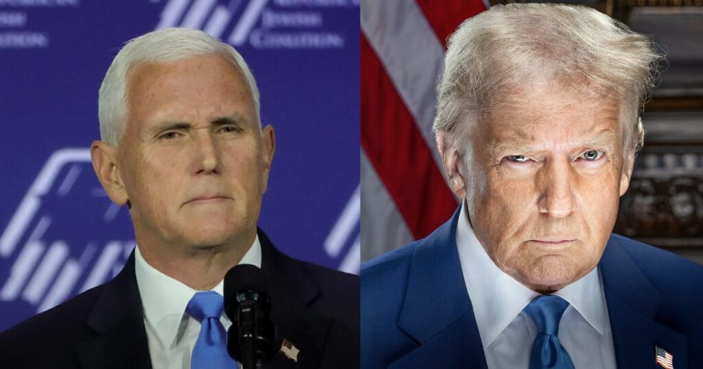 Mike Pence and Donald Trump