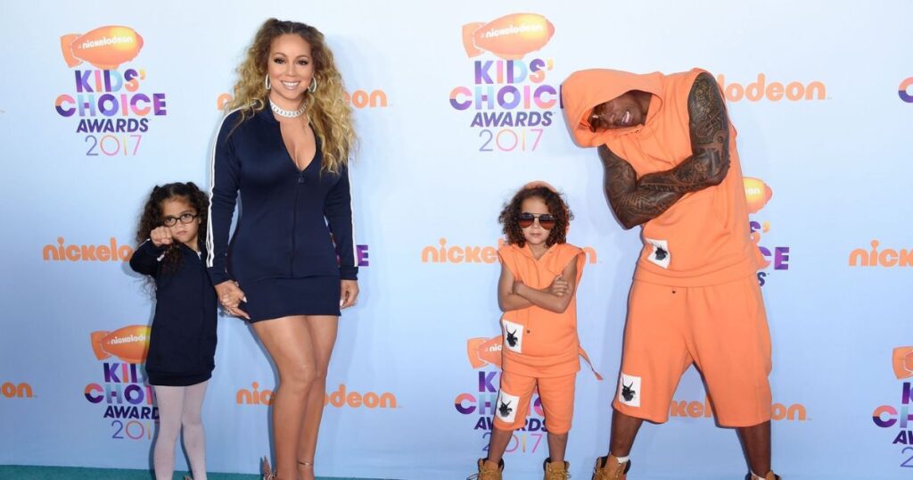 Nick Cannon with Mariah Carey, and Their Twins
