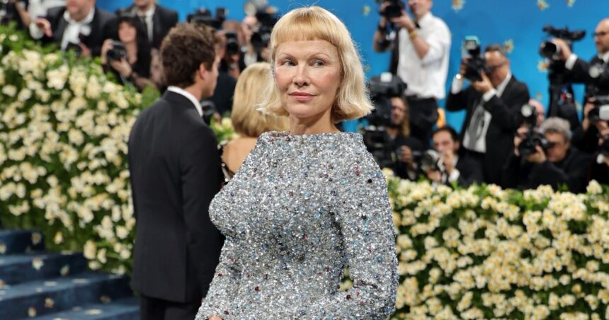Pamela Anderson at the met gala