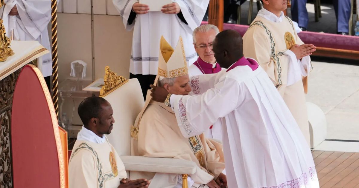 Pope Leo XIV denounced exploitation autocracy and division during his inauguration Mass