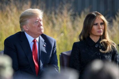 President Donald Trump and First Lady Melania Trump ( photo by U.S. Air Force Tech. Sgt. Brigitte N. Brantley—via Nara and Dvids public archive)
