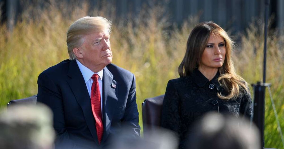 President Donald Trump and First Lady Melania Trump ( photo by U.S. Air Force Tech. Sgt. Brigitte N. Brantley—via Nara and Dvids public archive)
