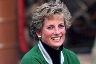 Princess Diana in her iconic haircut