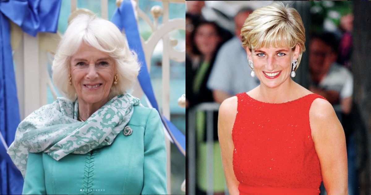 Queen Camilla ( @hmqueencamilla) and Princess Diana (Instagram|@lady.diana._)