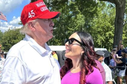 Laura Loomer with Donald Trump
