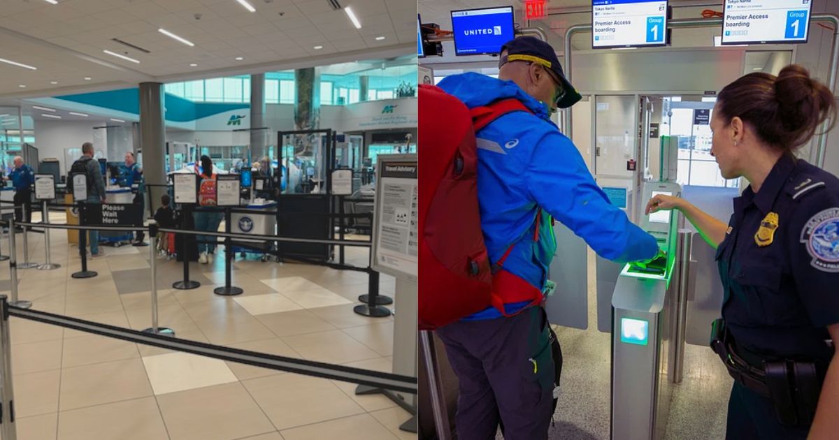 TSA introduces advanced screening system to streamline air travel (right@flymanchestr) and (left—via rawpexel)