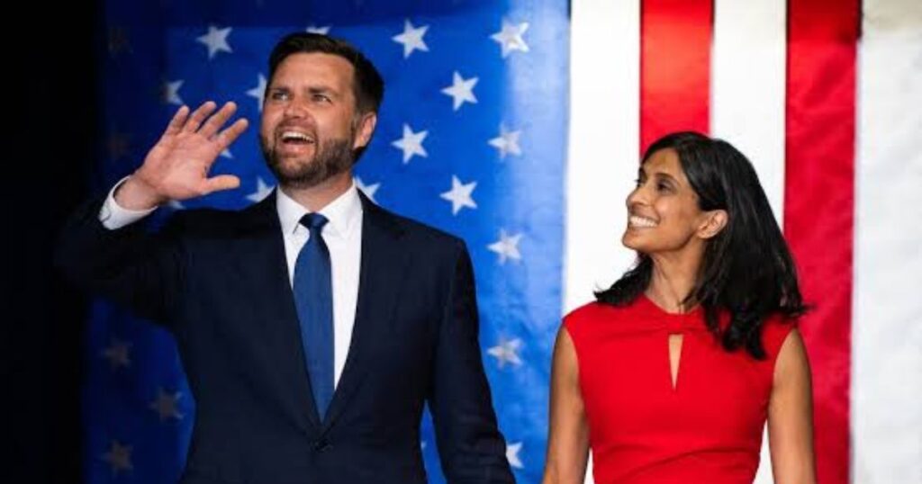 Usha Vance with Husband JD Vance