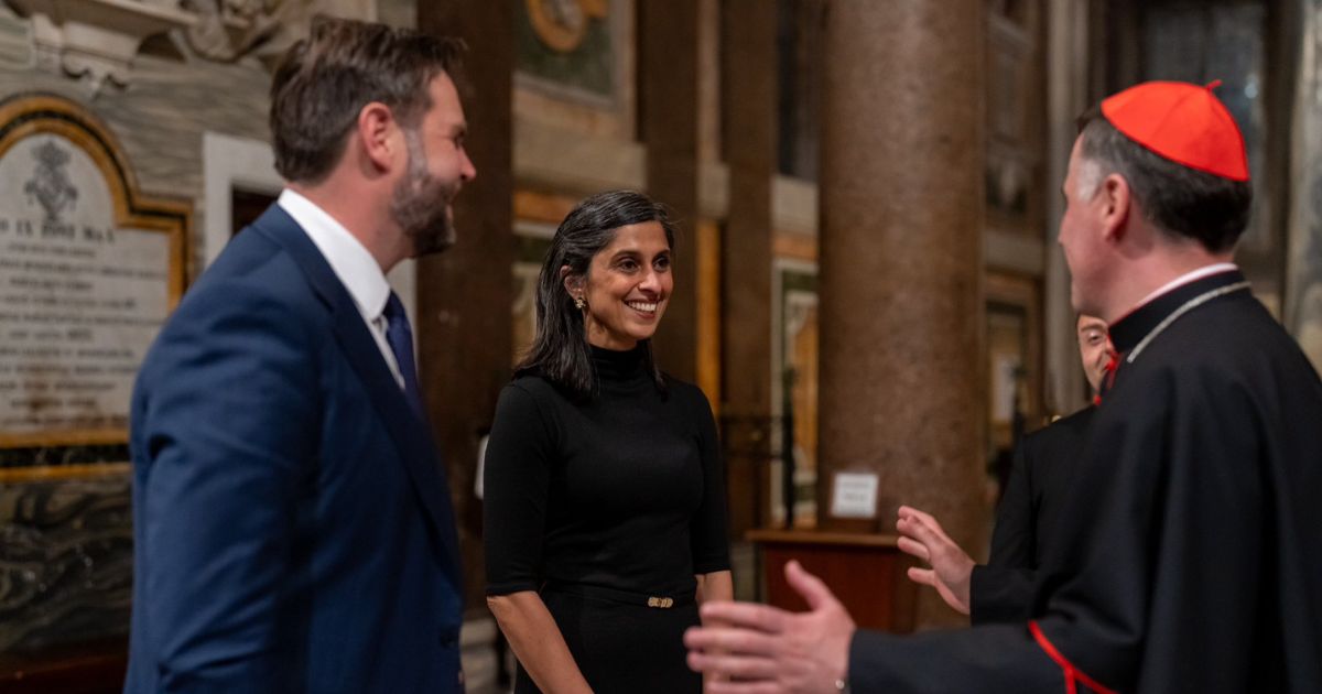 Usha and JD Vance on their Vatican visit
