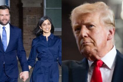 Vice President JD Vance and Usha Vance (Image Credit: VP/X.Com) and President Donald Trump (photo by Gage Skidmore—via Flickr)