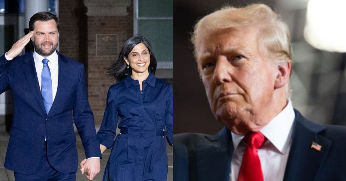 Vice President JD Vance and Usha Vance (Image Credit: VP/X.Com) and President Donald Trump (photo by Gage Skidmore—via Flickr)