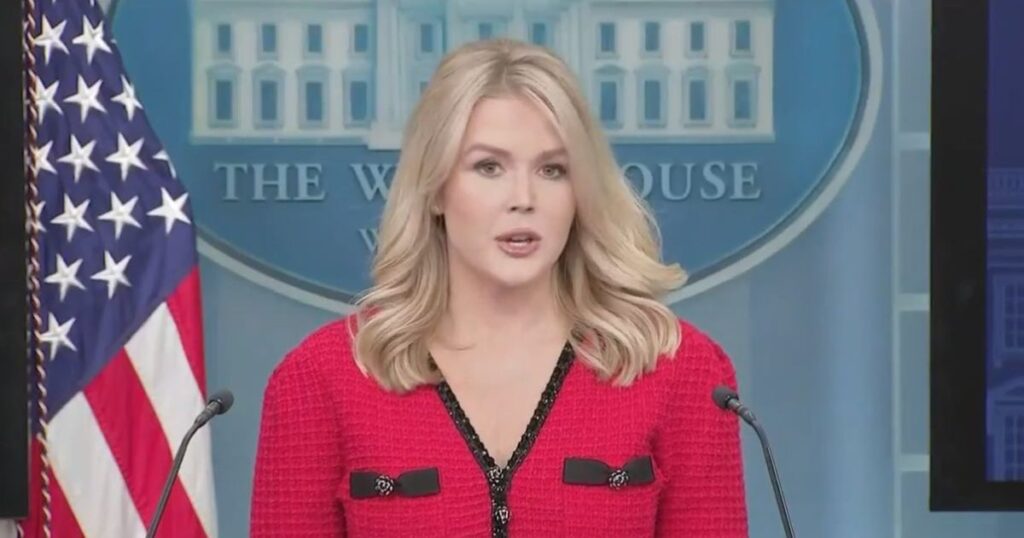 White House Press Secretary Karoline Leavitt Faces Scrutiny Over “Made in China” Dress