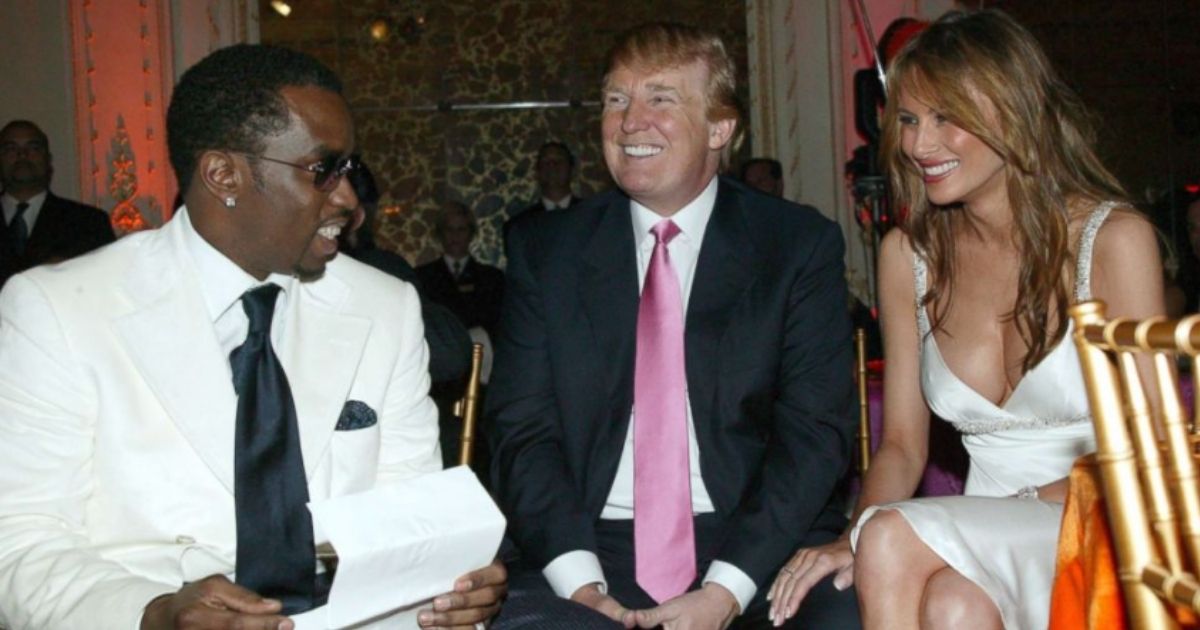 Diddy with Donald and Melania Trump