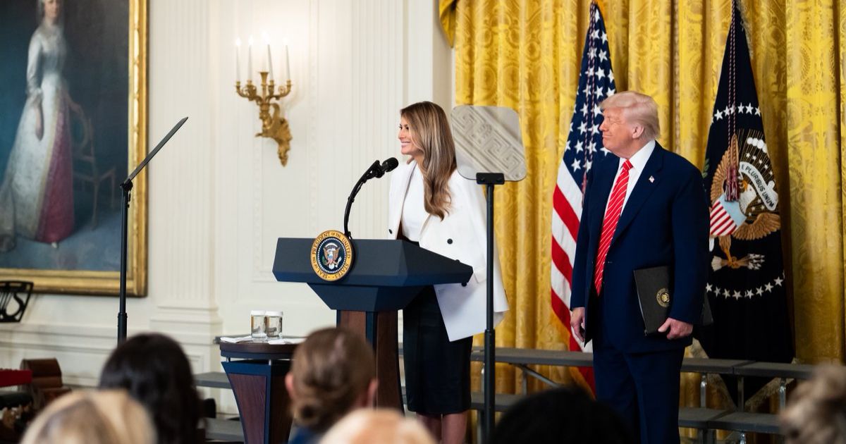 Melania Trump at mother day event