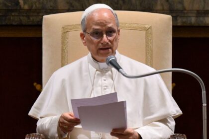 pope leo during holy see address