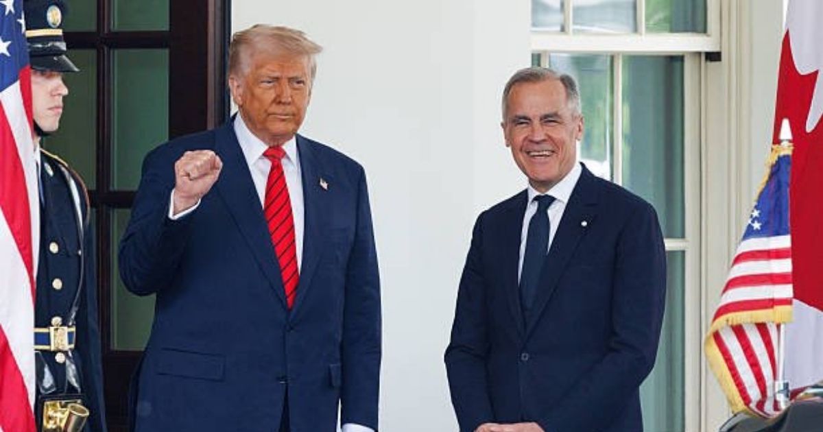 Donald Trump and Mark Carney