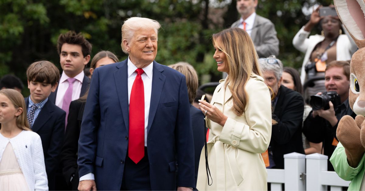 Donald and Melania Trump on easter