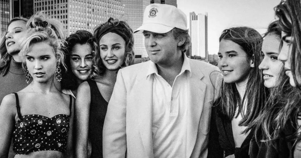 trump with Teen Models in 1991