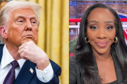 Abby Philips and Donald Trump