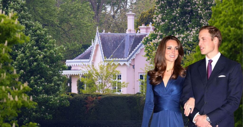 Adelaide Cottage (via Heute.at) and Prince William and Kate Middleton (uploaded by Charles LeBlanc- via Flickr)