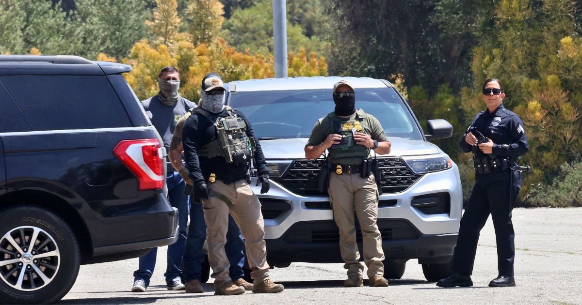 Federal agents spotted outside Dodger Stadium in Los Angeles during ICE raid backlash