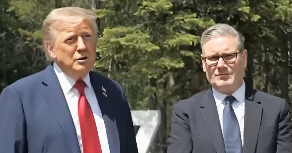Donald Trump with Keir Starmer