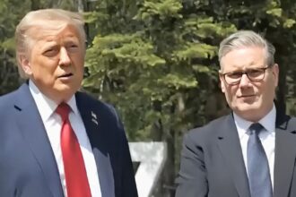 Donald Trump with Keir Starmer