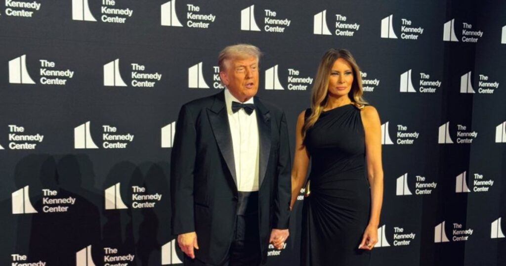 Donald Trump and Melania Trump At The Kennedy Center for Les Miserables
