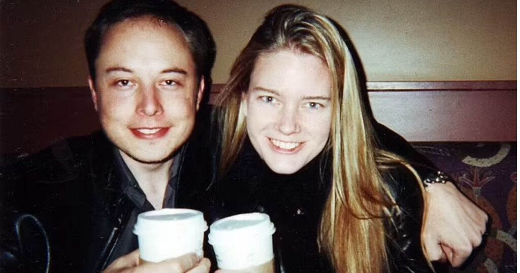 Elon Musk with ex-wife Justin Wilson