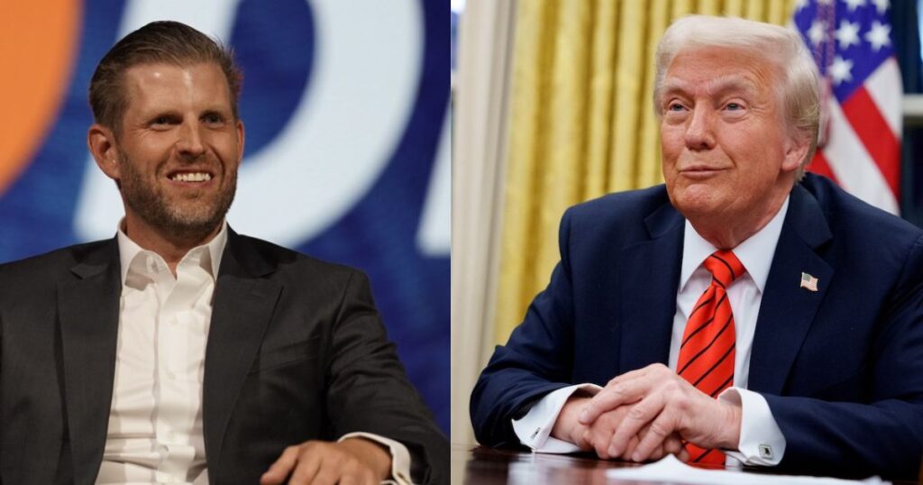 Eric Trump and Donald Trump