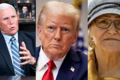 (From left to right) Mike Pence—Credit: The Hill via X, Donald Trump – @lordvictor via X.com, Pamela Hemphill—@theblkdaily | Instagram