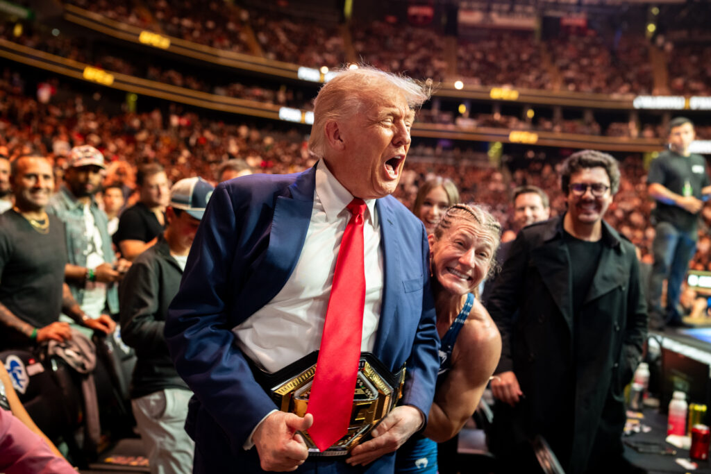 President Donald Trump at UFC 316