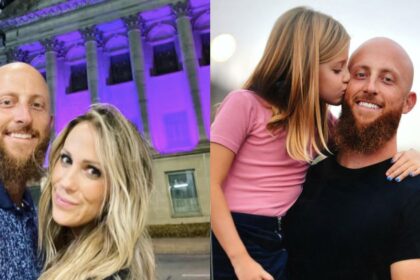 Jake Borup and his wife Shea (R) and Jake Borup with his daughter (Both the pictures from jakes.big.heart- via Instagram.)