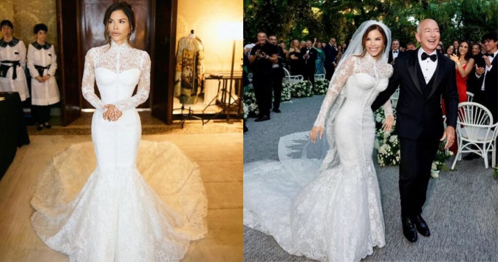 Lauren Sanchez in Dolce Gabbana gown