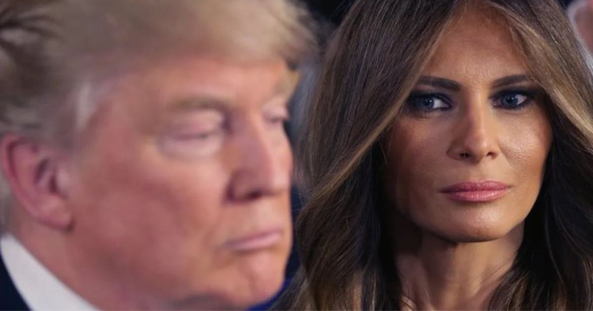 Melania Trump's behavior towards Donald Trump