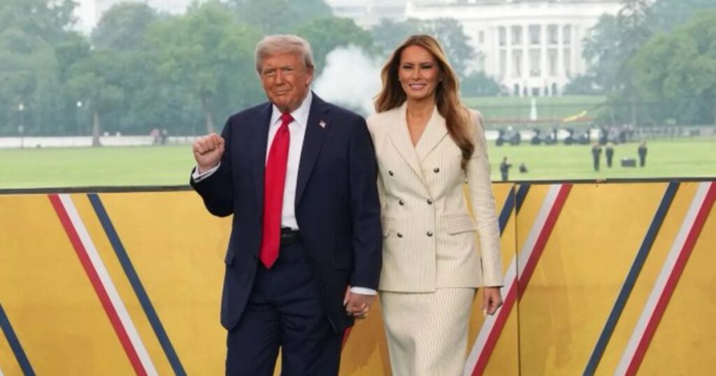 Melania Trump Hair Fail at the Military Parade